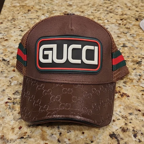 Gucci | Accessories | Gucci Hat Leather Upper | Poshmark display picture 3